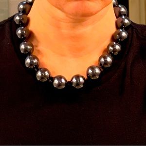 Vintage hand knotted statement necklace